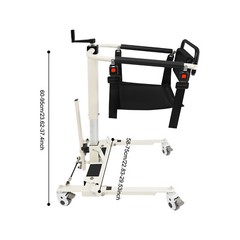 Patient Lift Transfer Chair for Bed to Wheelchair Mobility Aid Adjustable