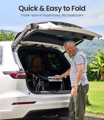 Luxury Rollator Walker for Seniors – Supports 380 lbs, Foldable & Lightweight