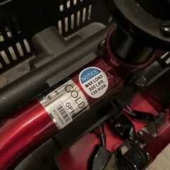 Golden Technologies LiteRider Envy GP162 Power Chair Front Main Frame Assembly..