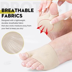 Forefoot Protector CoverSilicone Gel Forefoot Pads Shoe Insole Foot Pain R