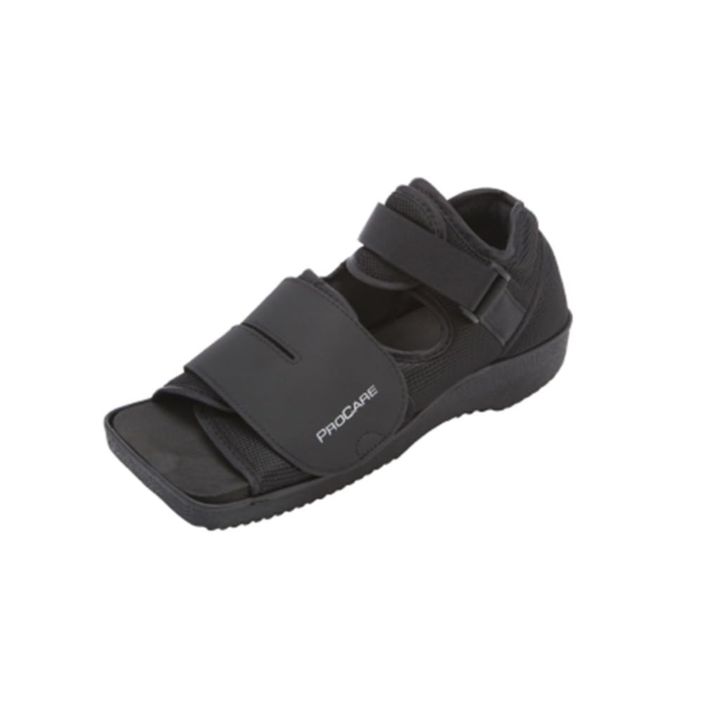 DJO Global 79-81235 Squared Toe Post Op Shoe Medium Men 7.5-9 Black