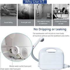 IRTME Portable Bedside Bath System for Bedridden Elderly Paralyzed