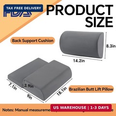 HOMBYS BBL Pillow for Driving After Surgery, Foam Brazilian Butt Lift Recovery S