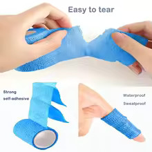 10PCS Self Adhesive Athletic Tape Elastic Bandage Sports Wrap 2.5 5 10cm