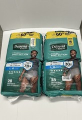56 Count Depend Men’s Large Incontinence Underwear Maximum Protection