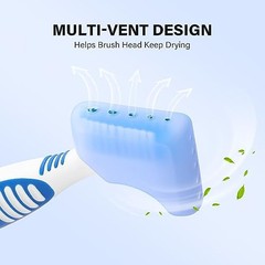 2pcs Soft Silicone Denture Brush Cover Fit Most Denture Toothbrushes | Blue