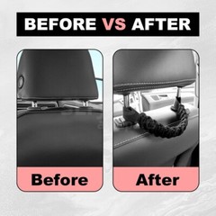 2Pcs Headrest Grab Handles Car Front Rear Seat Back Roll Bar Grip Handles Kit