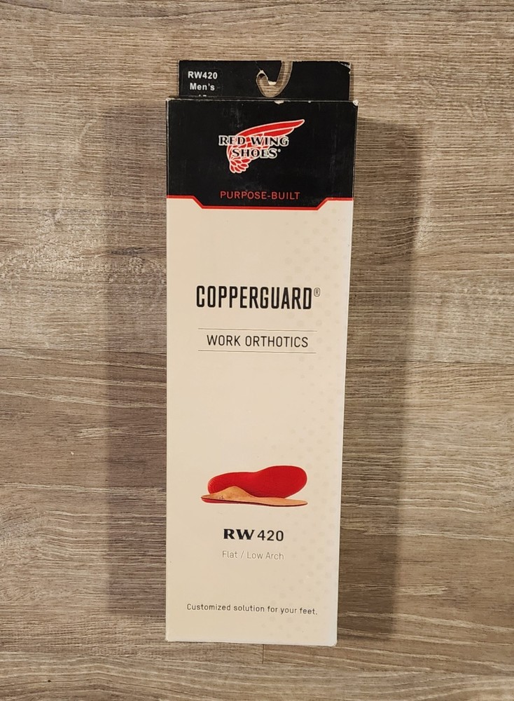 Red Wing Copperguard Work Orthotics RW 420 Men’s Size 15 FLAT/LOW ARCH Insoles