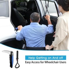 3-in-1 Mobility Independence Kit: Car Door Handle for Elderly, Black+blue