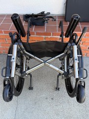 Ki Mobility TITANIUM Catalyst Cat5 Ultralight Folding Wheelchair 16″ X 19″ Used