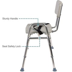 Handicap Shower Bath Sliding Seat Chair Tub Transfer Bench Mobility Assist Adult