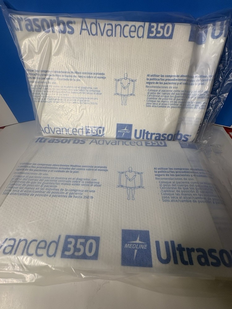 Brand New 10 Count Medline Ultrasorbs Advanced 350 – 2 Packs of 5 – 30in X 36in
