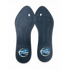 HealthyFeet XS Fluid Technology Glycerin Filled Orthotic Insoles Black Massaging