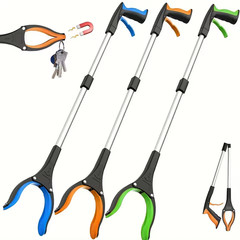 32″Grabber Pick Up Tool Extended Garbage Reaching Stick Trash Picker Folding