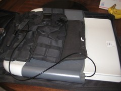 Saunder Lumbar Traction Device W/ Hand Pump in Travel Case With Wheels