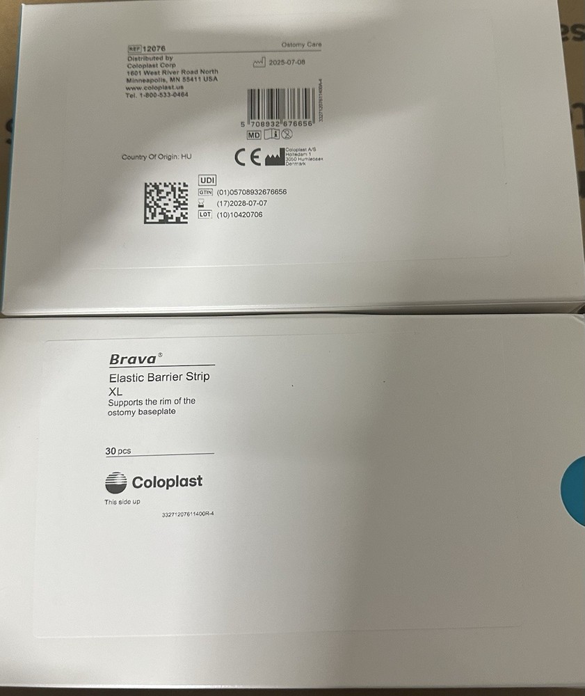 Coloplast 12076 BRAVA Elastic Barrier Strip XL 30 Pieces NEW SEALED In Package