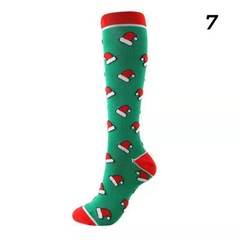 Unisex Christmas Compression Pair Socks 15-20mmHg Graduated Support Stockings