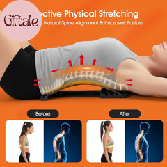 Premium Back Stretcher for Lower Back Pain Relief – 4-Level Adjustable Lumbar Su