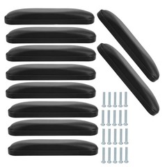 Universal Wheelchair Padded Armrests – Black Replacement Pads (10-1/4″, 10pcs)