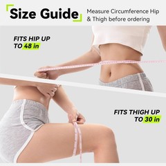 SOLOEVER Hip Brace for Women & Men, Sciatica Pain Relief Devices, Left, Black