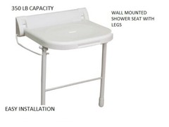 fold down shower seat with legs easy installation FREE SHIPPING