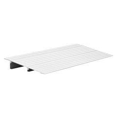 2in Height 800lb Load Aluminum Threshold Ramp 11.7x34in Weather Resistant