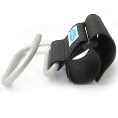 Jumbo Swirly Hook for Strollers/Walkers, Silver/Black
