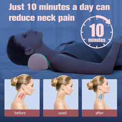 Small Neck Stretcher Pillow for Pain Relief, Soft Cervical Traction Device Neck