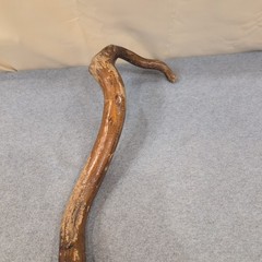 Handmade Rustic Natural Wood Twisted Walking Stick Cane Brown VG
