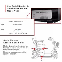 Key For Golden Technologies Buzzaround, Companion, LiteRider Mobility Scooter