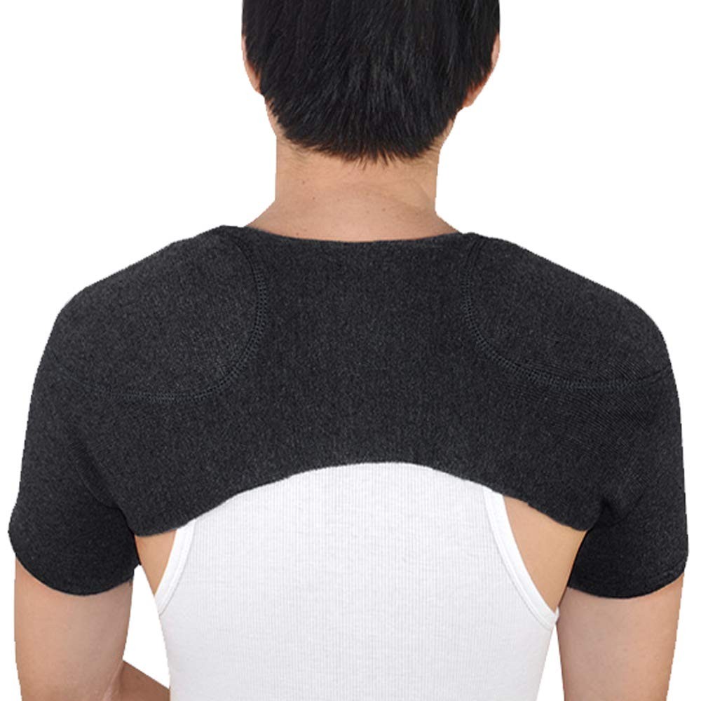ITODA Knitted Double Shoulder Warm Large, Dark Grey Brace