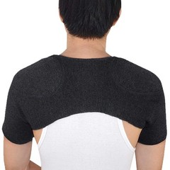 ITODA Knitted Double Shoulder Warm Large, Dark Grey Brace