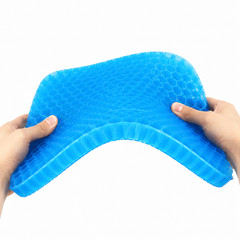 Gel Seat Cushion Honeycomb Cooling Orthopedic Chair Pad for Office CarWheelchair