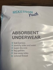 McKesson Youth Absorbent Underwear Size M/L 12 Hours