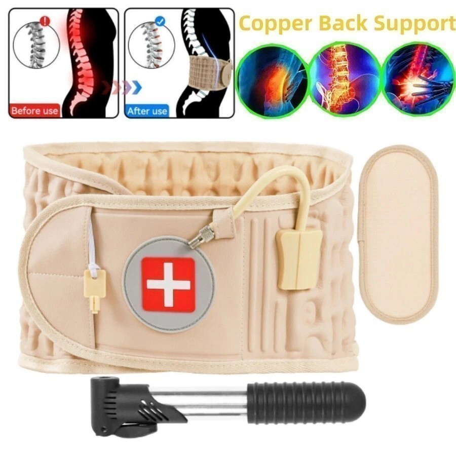 Spine Decompression Back Belt Lumbar Support for Lower Back Pain Relief New