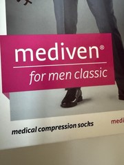 Mediven Men Classic 30-40 IV Compression Socks Calf Closed Toe Tan NEW