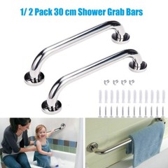 1/2pcs Stainless Steel Grab Bar Handicap Bathroom Safety Rail Anti Slip Support