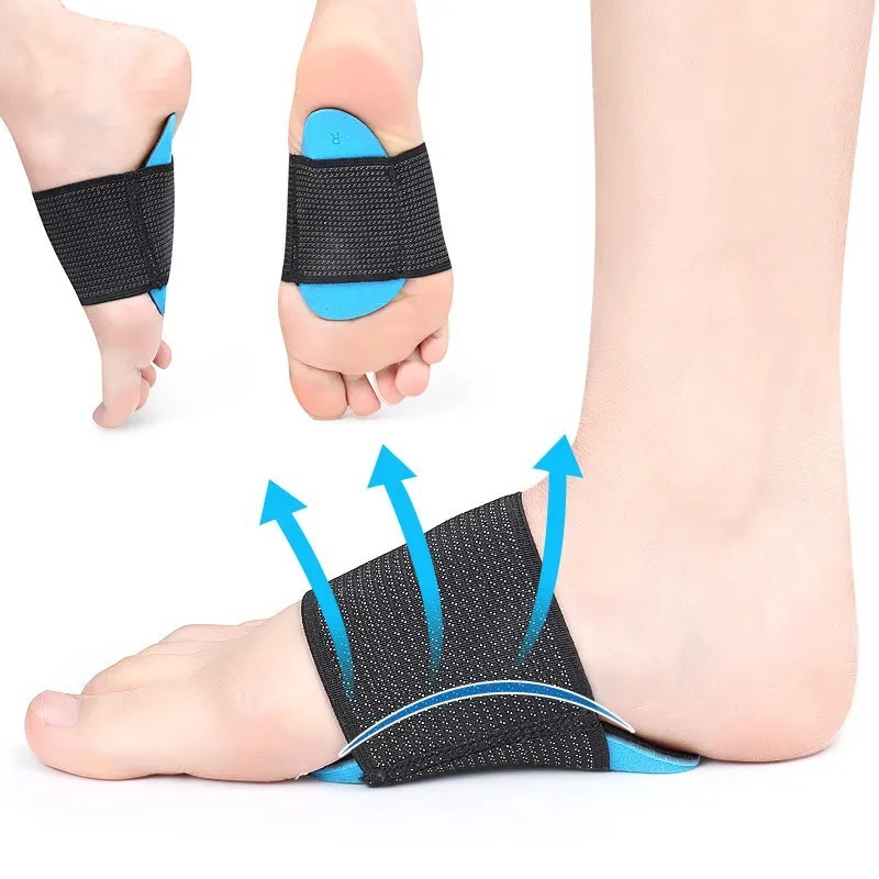 PAIR FOOT ARCH SUPPORT FLAT FEET FALLEN ARCH PLANTAR FASCIITIS INSOLE HEEL PAIN*