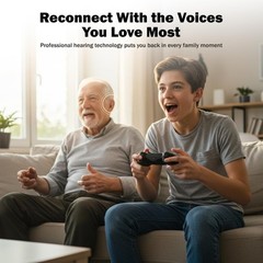 Enhanced Clarity Hearing Aids for Seniors – 2 Units with Charging Case Included