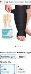 Sylong Adjustable Calf Compression Wrap Lymphedema Circulation XL Black