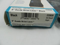 MED SPEC 223939 SUEDE WRIST LACER 8″ XX-SMALL RIGHT BLACK