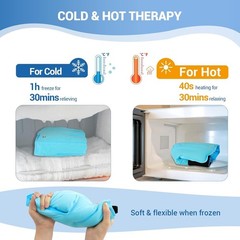 Ankle Foot Ice Pack Wrap for Plantar Fasciitis, Sprains, Heel Spur, Swelling,…