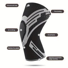 1PC Compression Knee Sleeve Brace Breathable Support for Running Basketball