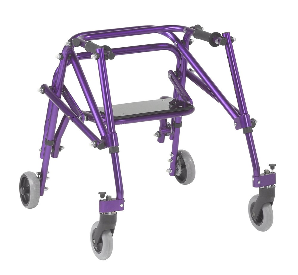 Inspired by Drive Nimbo 2G Lightweight Posterior Walker with Seat, Wizard Purple