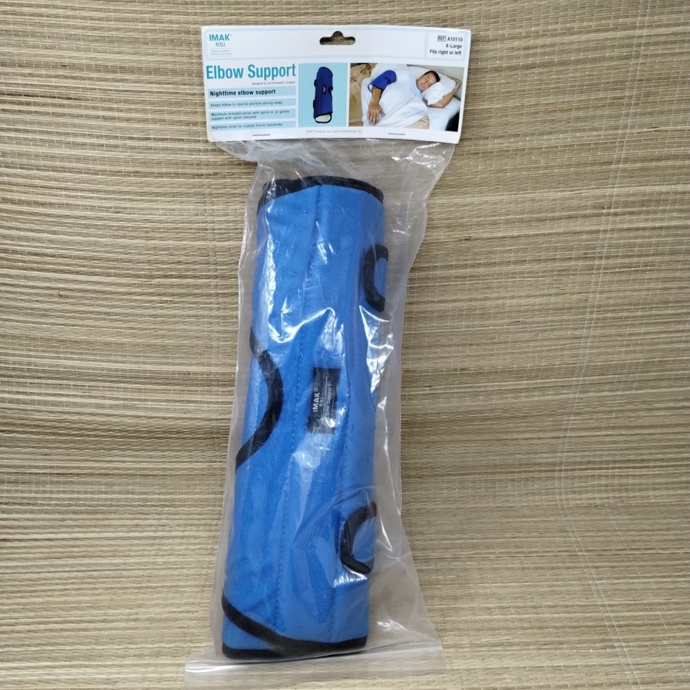 IMAK RSI – A-10110 XL Nighttime Elbow Support Brace Fits Left/Right Blue New