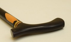 Handcrafted Egyptian Ebony Wood Walking Cane Stick – 36″
