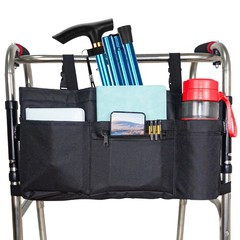 Walker Bag with Cup Holder & Soft Cooler Storage Organizer Universal Fit