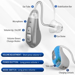Jinghao Rechargeable Hearing Aids Sound Amplifier Ear Device High Power US