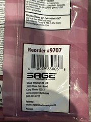 SAGE 2% Chlorhexidine Gluconate Cloth PATIENT PreOp SKIN Prep 2 CLOTHS 9707