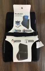 Brookstone Automotive Contour Lumbar Support Cushion Memory Foam Cooling Gel NEW